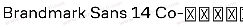 Brandmark Sans 14 Co字体转换